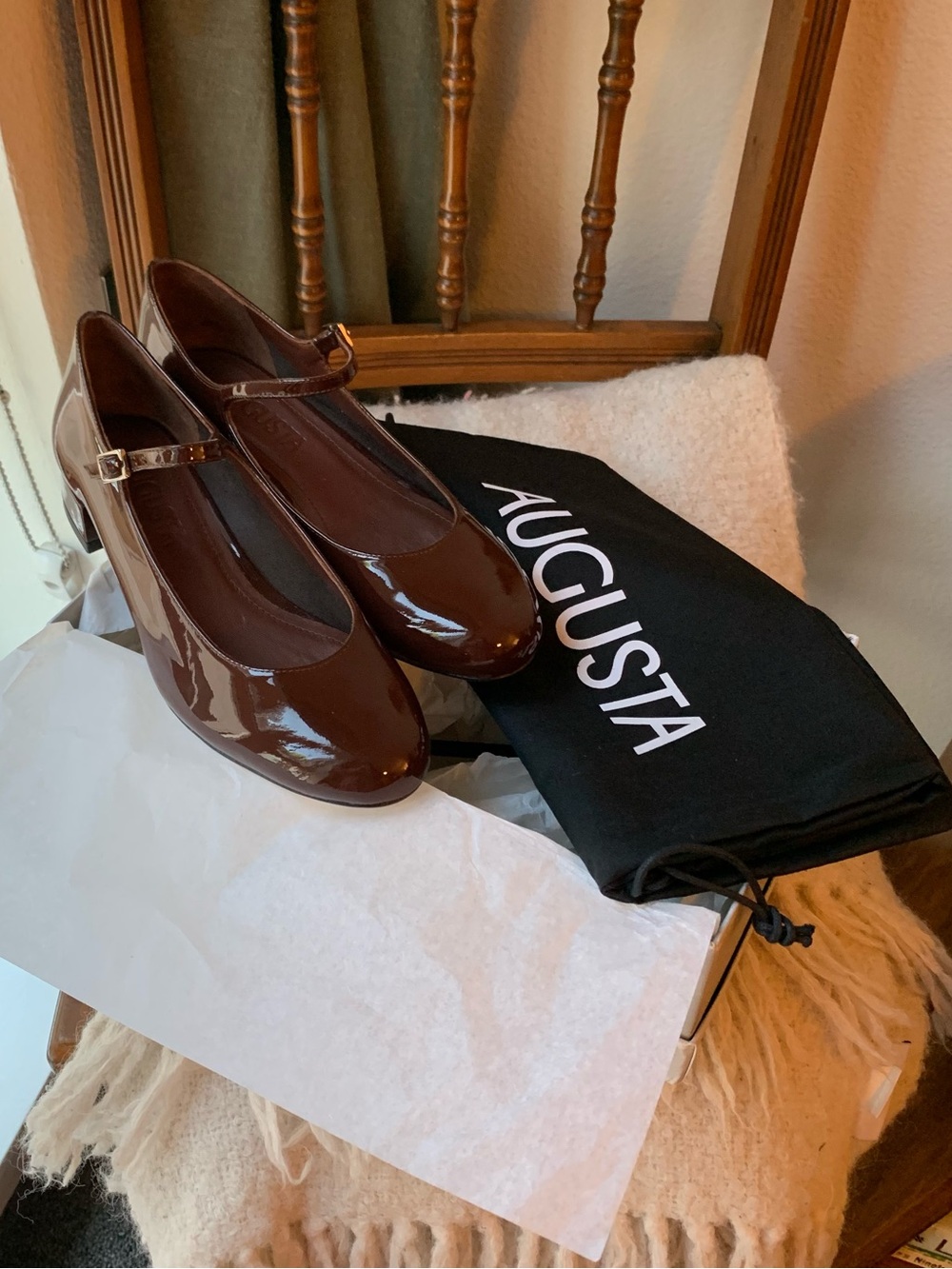 Augusta the brand chocolate patent Mary Jane’s